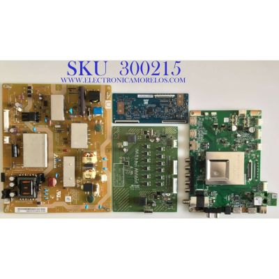 KIT DE TARJETAS PARA TV VIZIO / MAIN 5576Q01001G / 48.76Q02.011 / FUENTE 056041671071 / DPS-167DP A / T-CON 5555T10C04 / T550HVN03.2 / DRIVER 5576Q02001 / 48.76Q06.011 / PANEL T550HVN03.0 / MODELO E550I-B2 LWZ2PPAQ